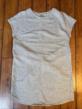 Athleta Light Gray Jersey Mini Dress
